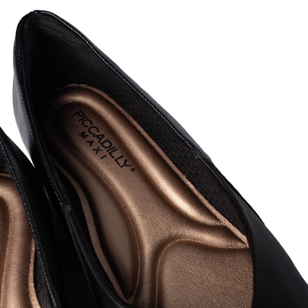 Sapato Piccadilly com Tecnologia Maxi Preto 6