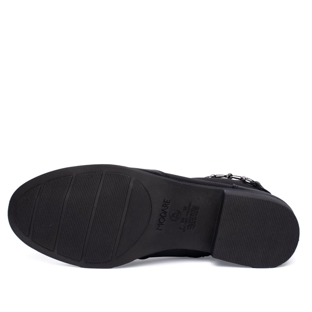 Bota Feminina Modare Napa Cano Curto Preto Preto 2