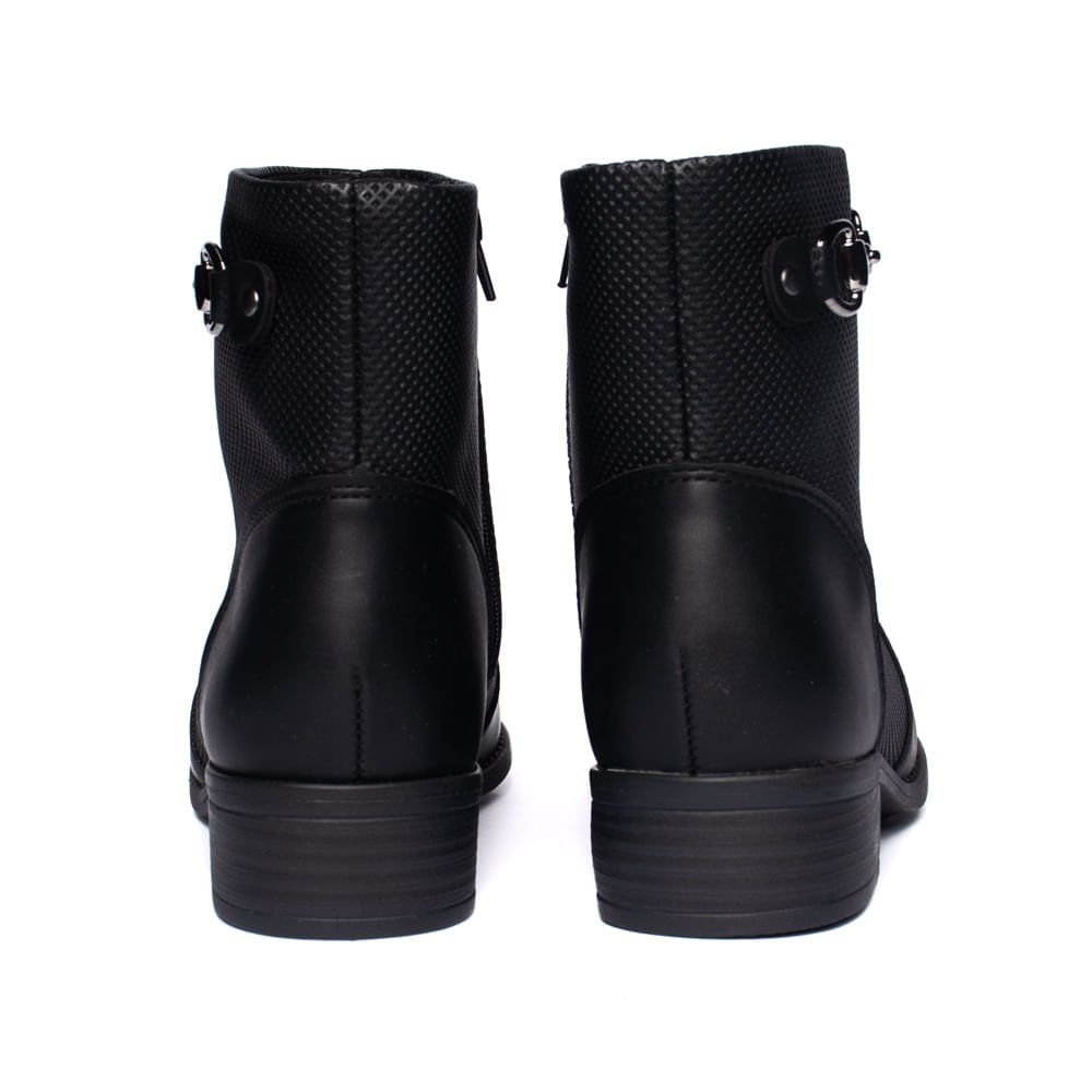 Bota Feminina Modare Napa Cano Curto Preto Preto 3