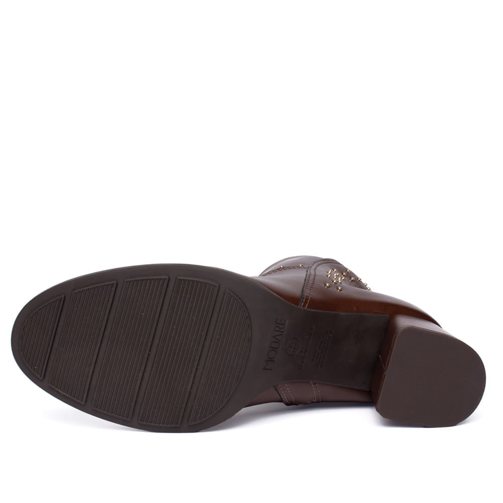 Bota Feminina Modare Cano Curto Marrom Marrom 2