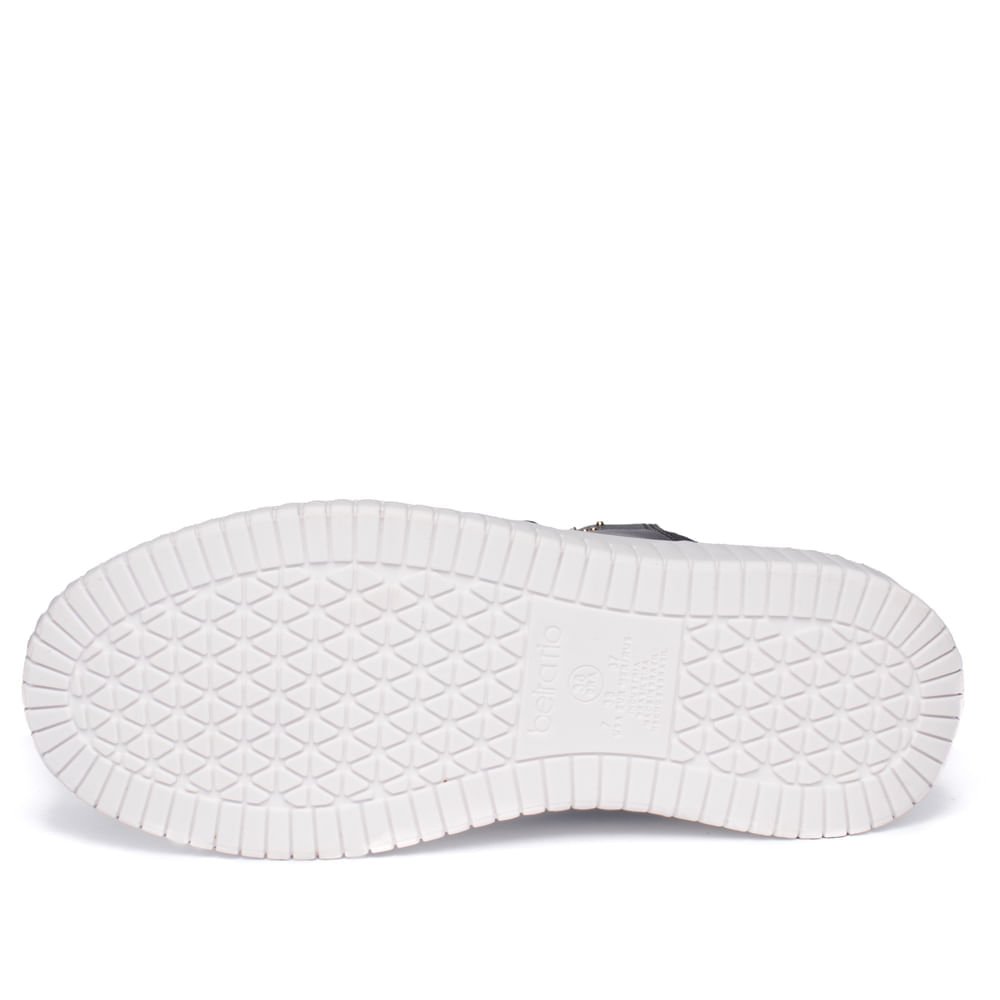 Bota Feminina Beira Rio Napa com Aplicações Preto Preto 2