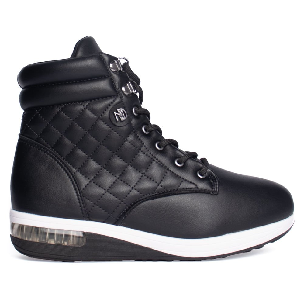 Bota Feminina Modare Napa Suprema Preto/Branco Preto/Branco 1