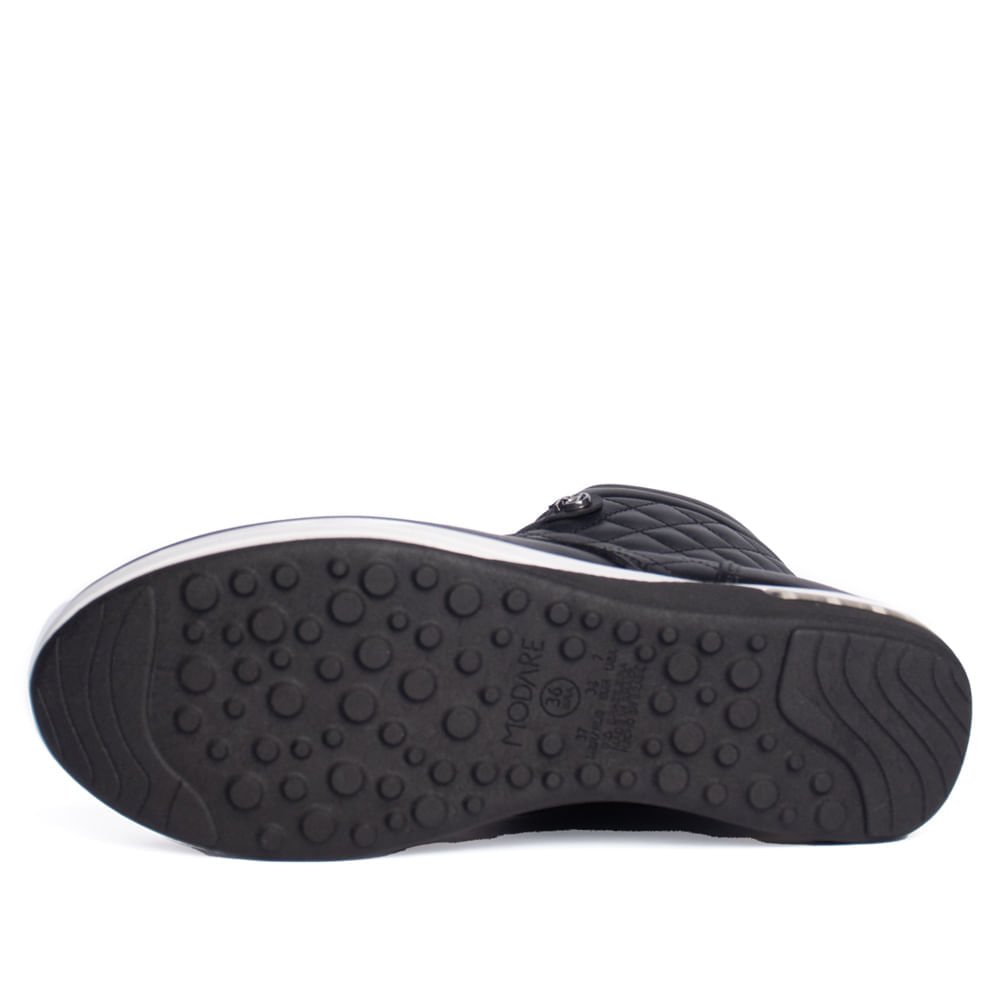 Bota Feminina Modare Napa Suprema Preto/Branco Preto/Branco 2