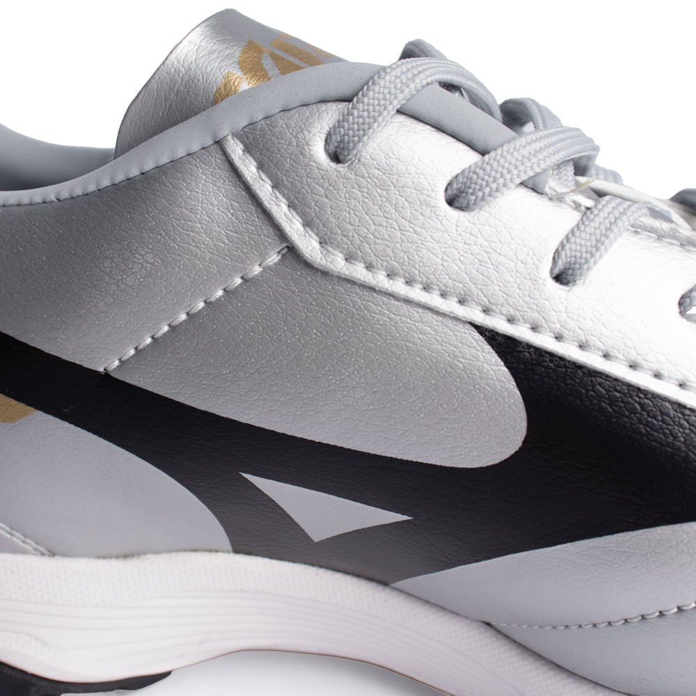 Chuteira Mizuno Morelia Classic Society Prata/Preto Preto 7