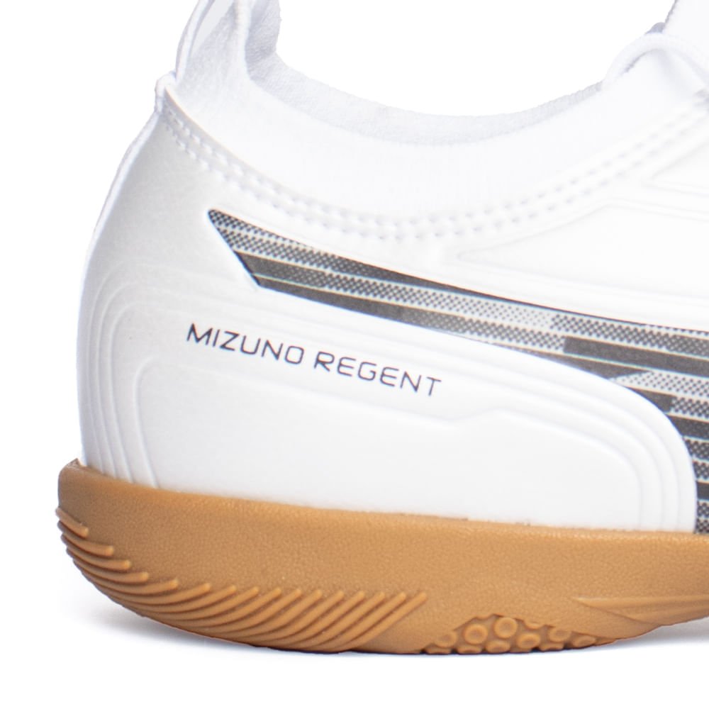 Chuteira Futsal Mizuno Regent IN Branco/Preto Branco/Preto 6