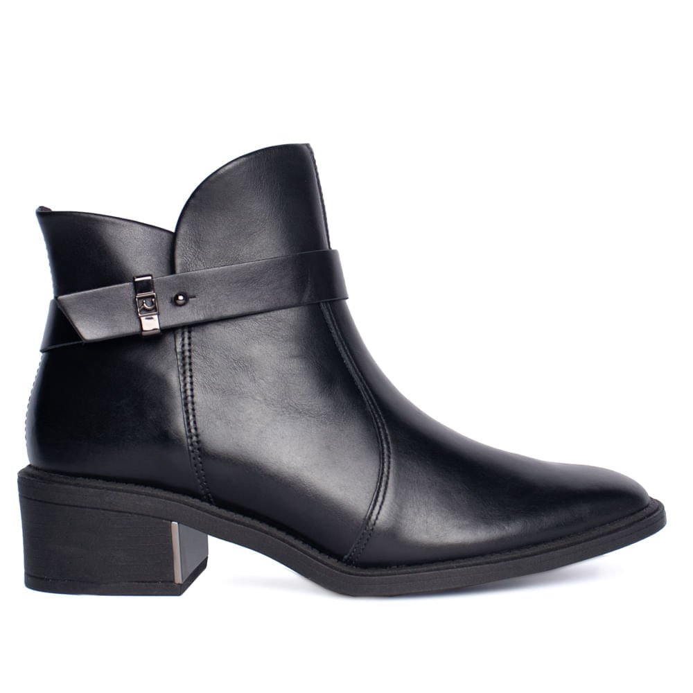 Bota Feminina Ramarim Couro Preto