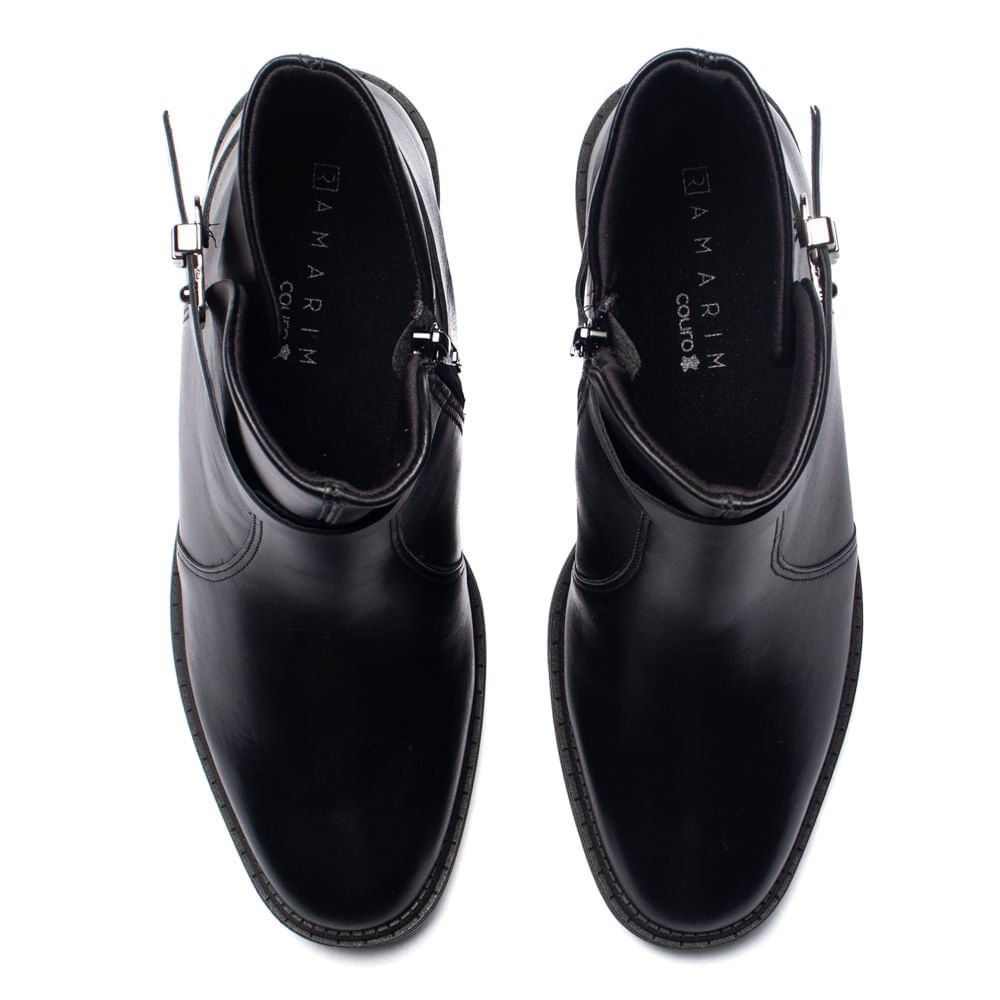 Bota Feminina Ramarim Couro Preto Preto 4