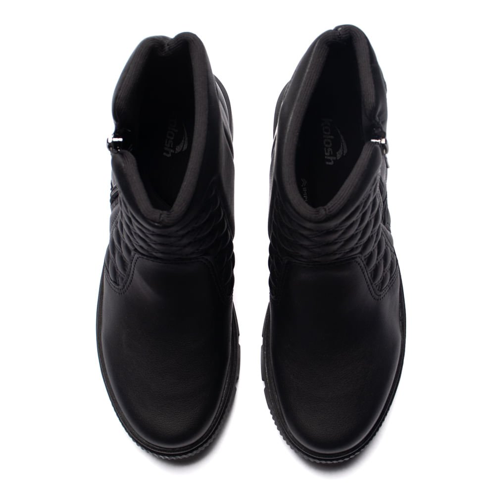 Bota Feminina Kolosh Adventure Matelassê Preto Preto 4