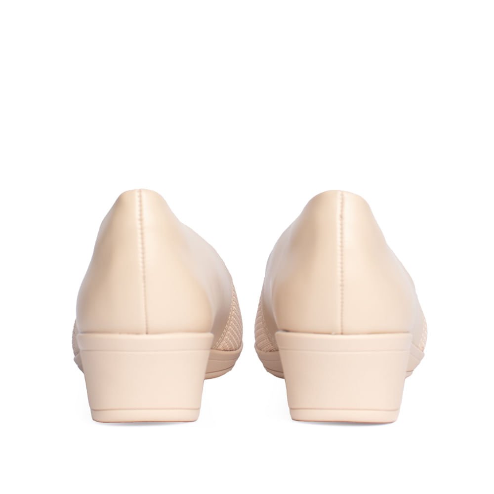 Sapato Feminino Comfortflex Anabela Nude Nude 3