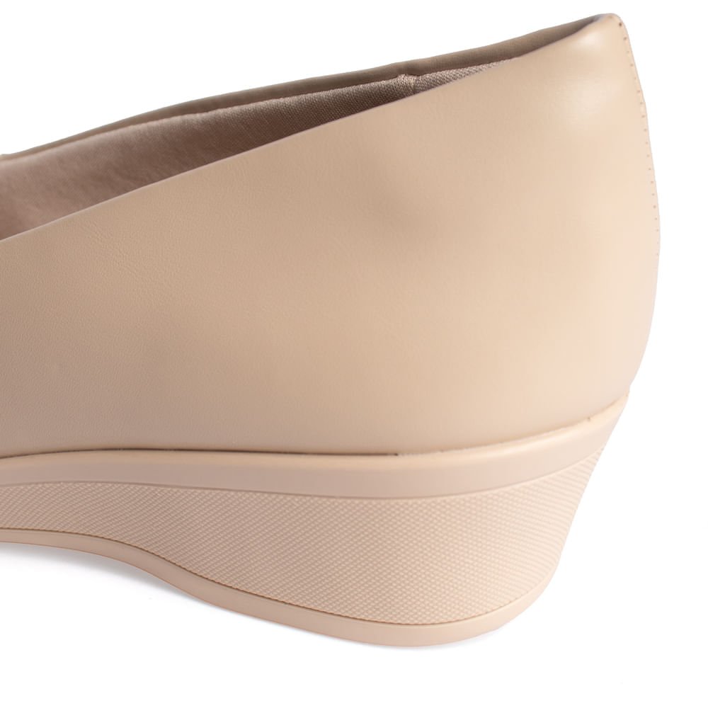 Sapato Feminino Comfortflex Anabela Nude Nude 6