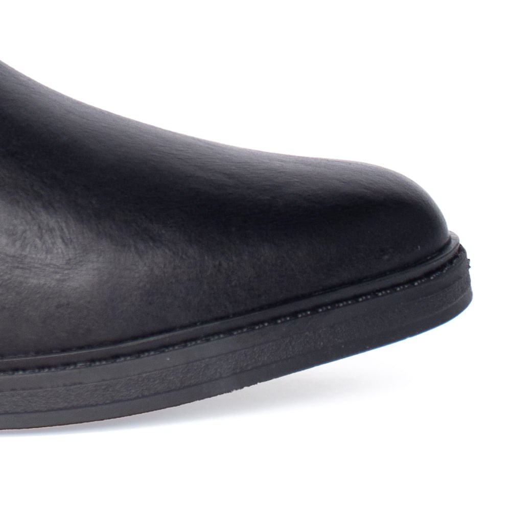 Bota Feminina Confortflex Croco de Couro Preto Preto 6