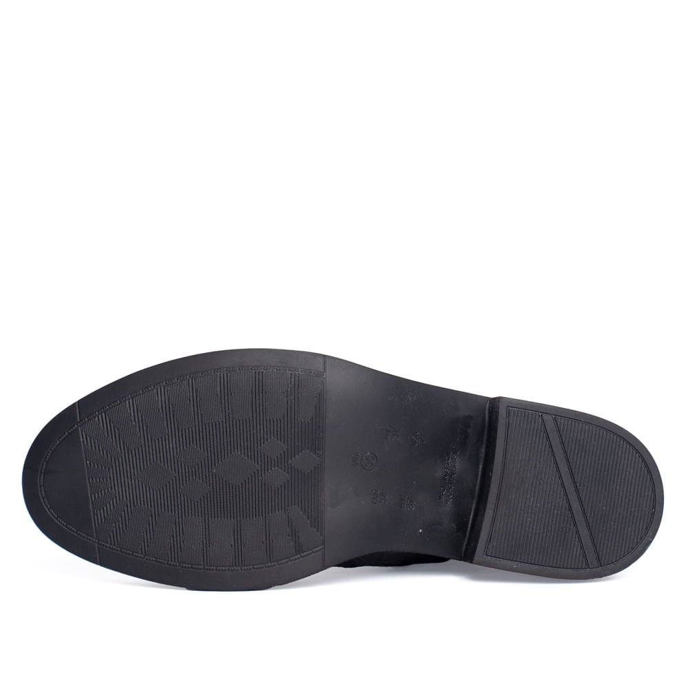 Bota Feminina Confortflex Croco de Couro Preto Preto 2