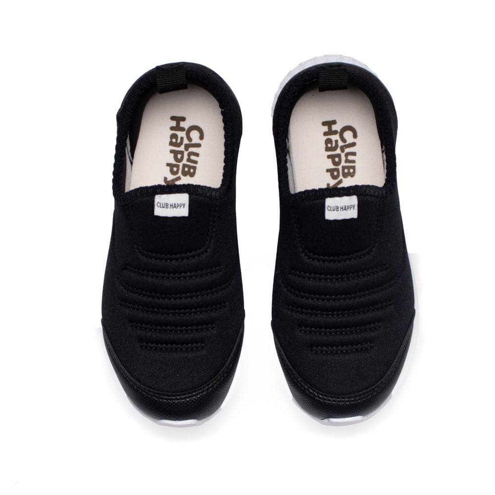 Tênis Infantil Club Happy Calce Fácil Preto Preto 4