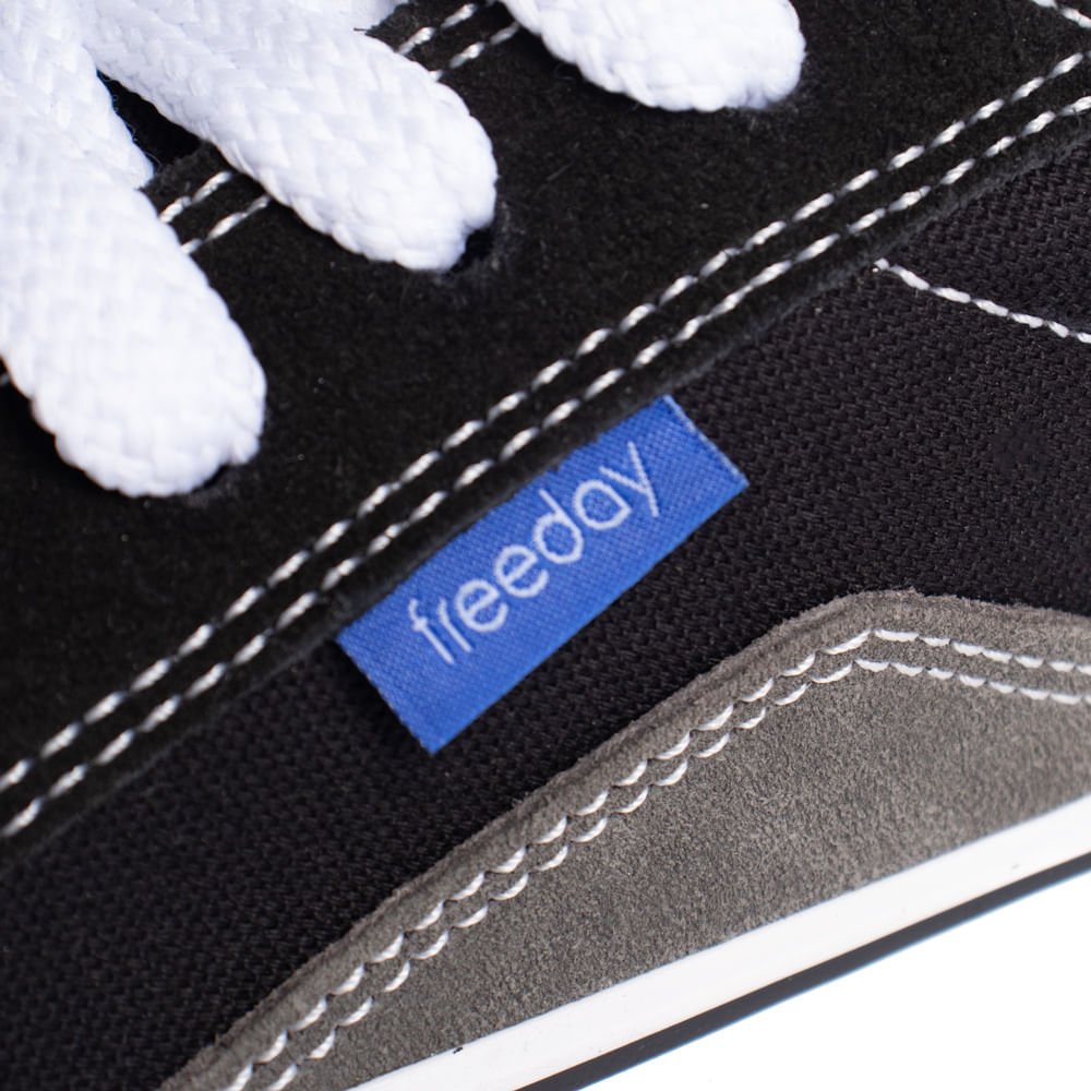 Tênis Masculino Freeday Fractal Camurça Preto/Musgo Preto 5