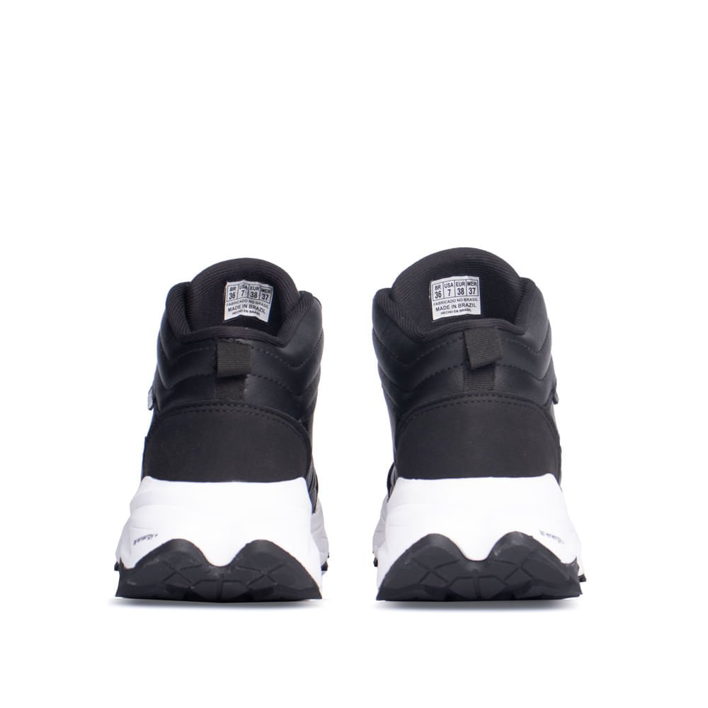 Tênis Feminino Kolosh de Cano Alto Trail Preto Preto 3