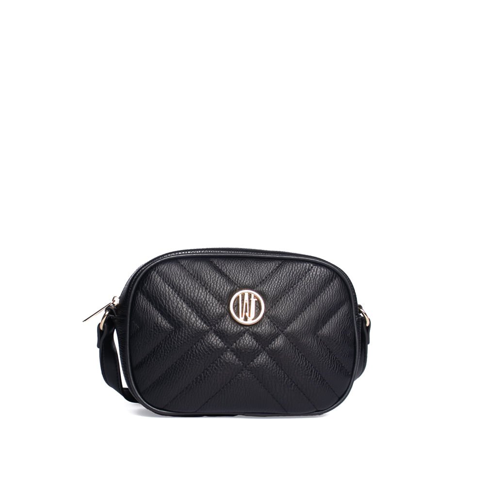 Bolsa Feminina WJ Transversal Pequena Matelassê Preto