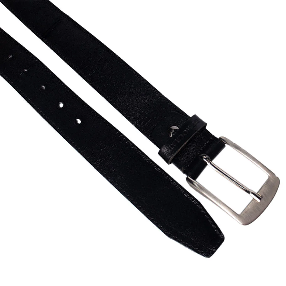 Cinto Masculino Democrata Couro 0539FIT-001 Preto Preto 2