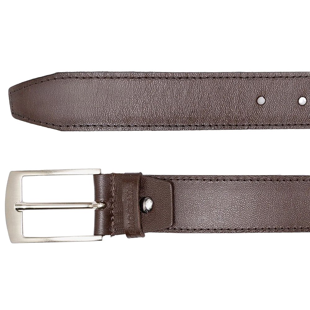 Cinto Masculino Democrata Couro 0539FIT-002 Marrom Escuro Marrom Escuro 2