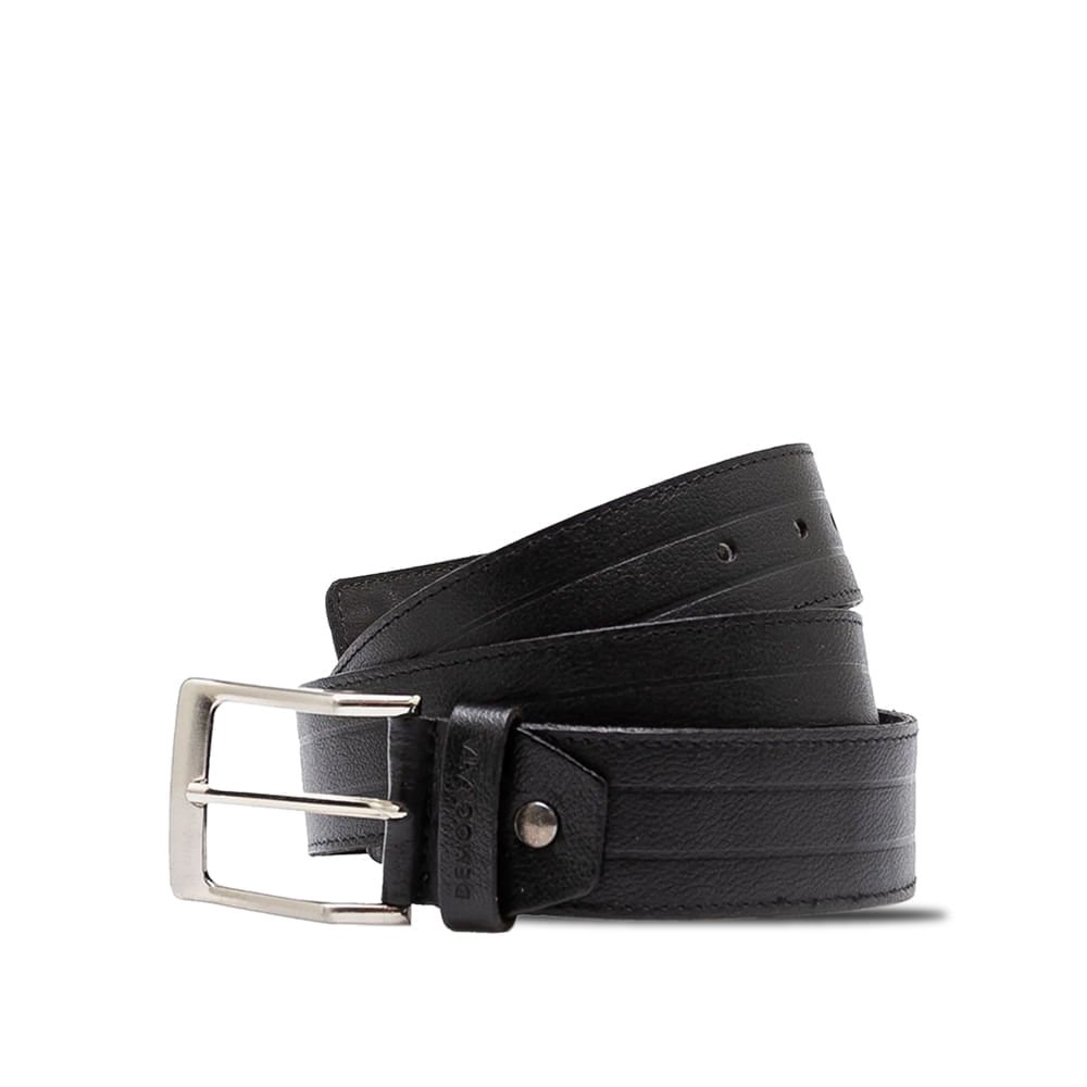 Cinto Masculino Democrata Couro Texturizado 0540FIT Preto