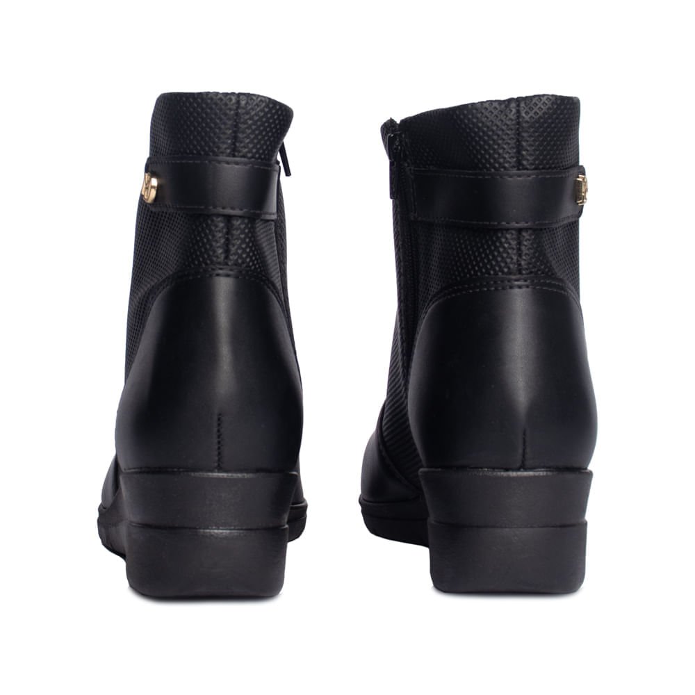 Bota Feminina Modare Cano Curto Preto Preto 3