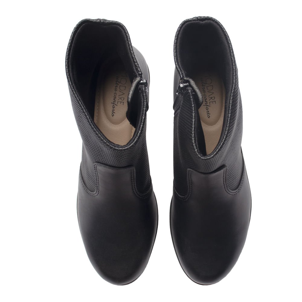 Bota Feminina Modare Cano Curto Preto Preto 4