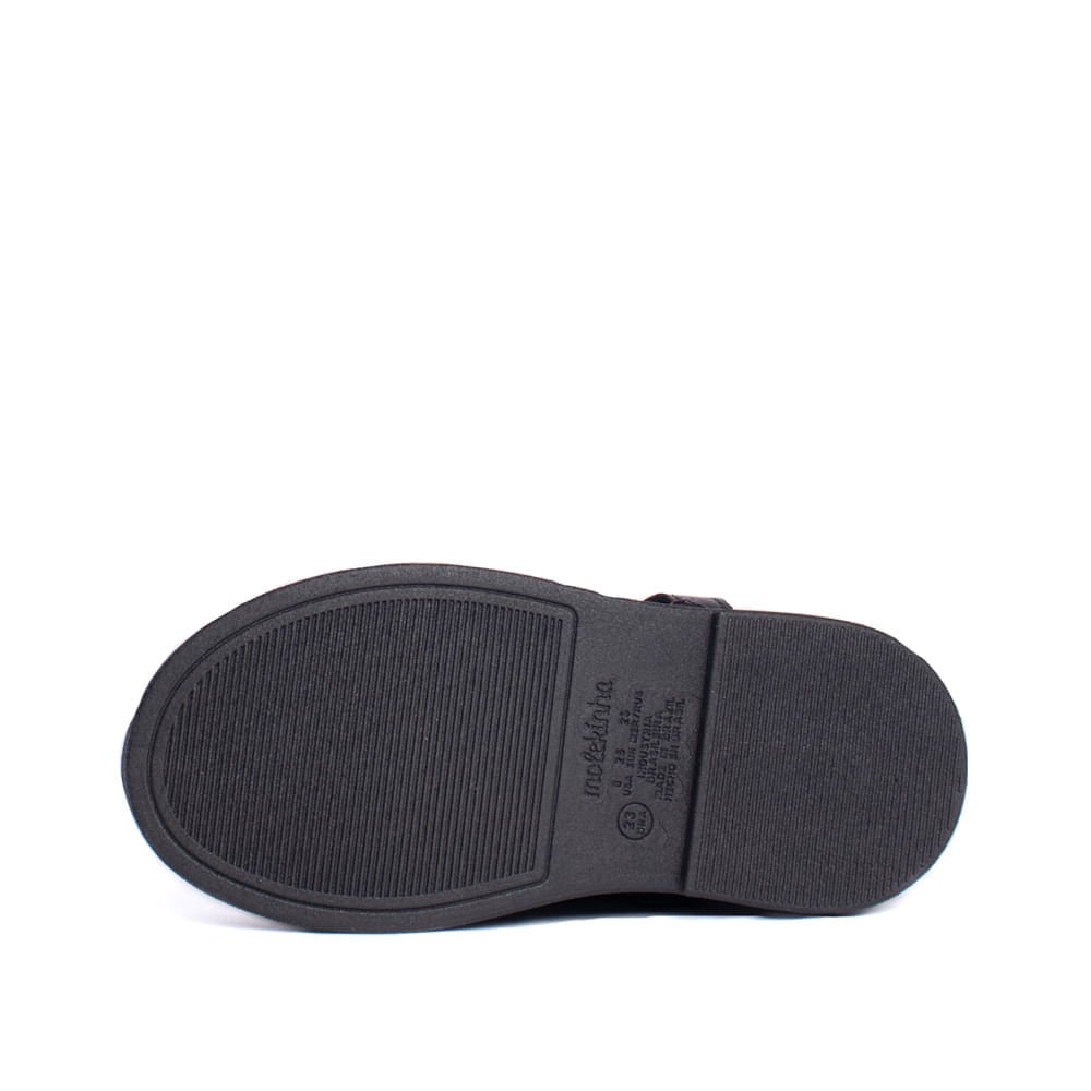 Bota Infantil Molekinha Cano Médio Preto Preto 2