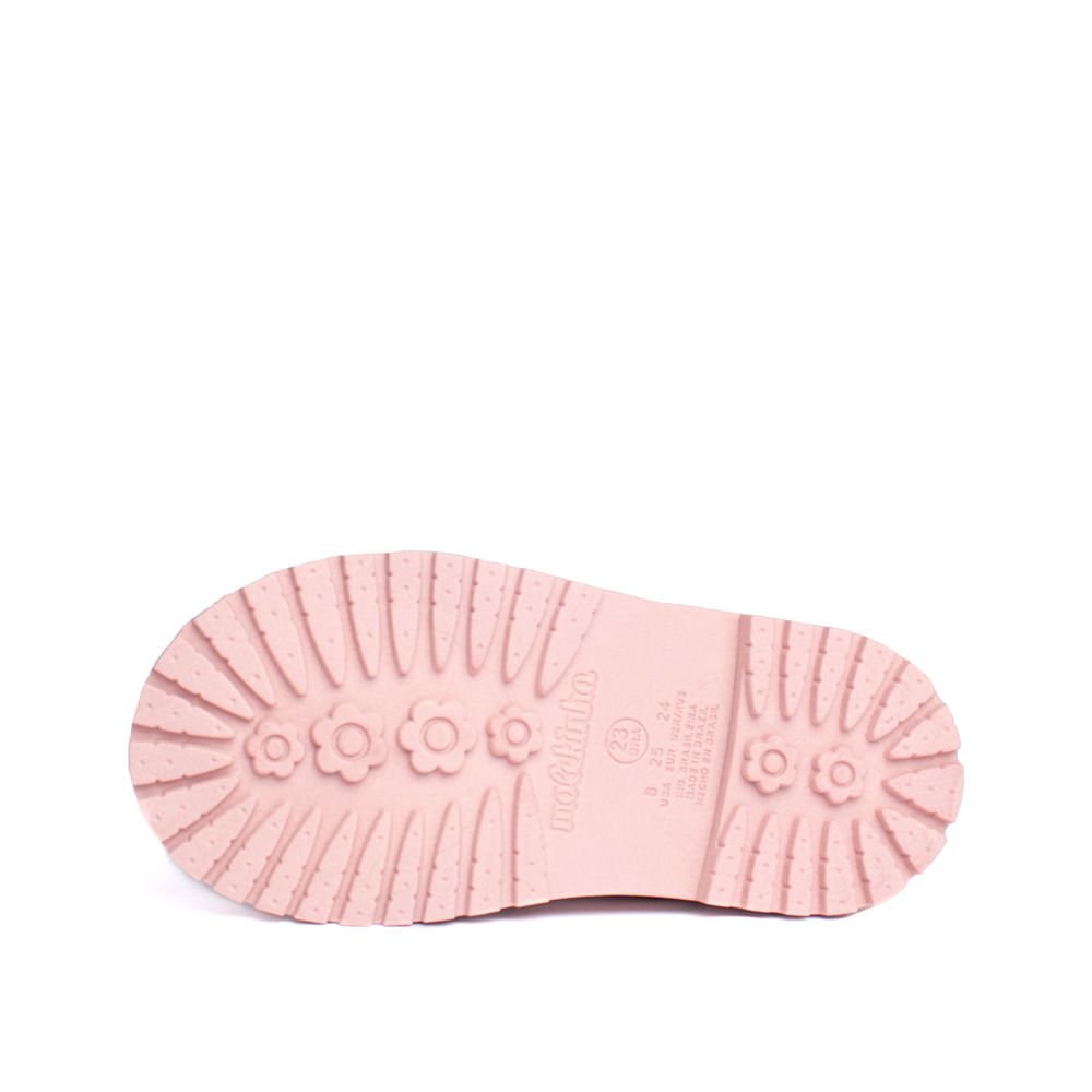 Coturno Infantil Molekinha com Glitter Rosa Claro Rosa Claro 2