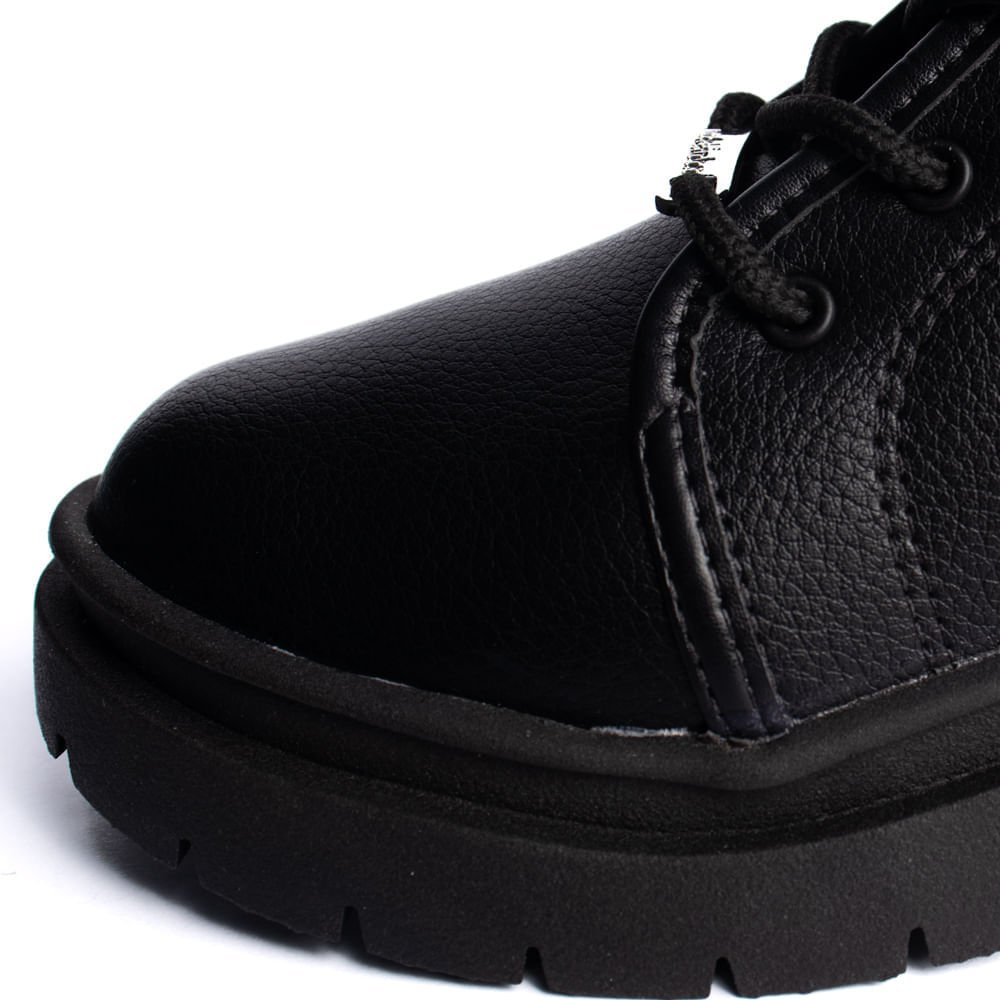 Coturno Infantil Molekinha com Corrente Preto Preto 4