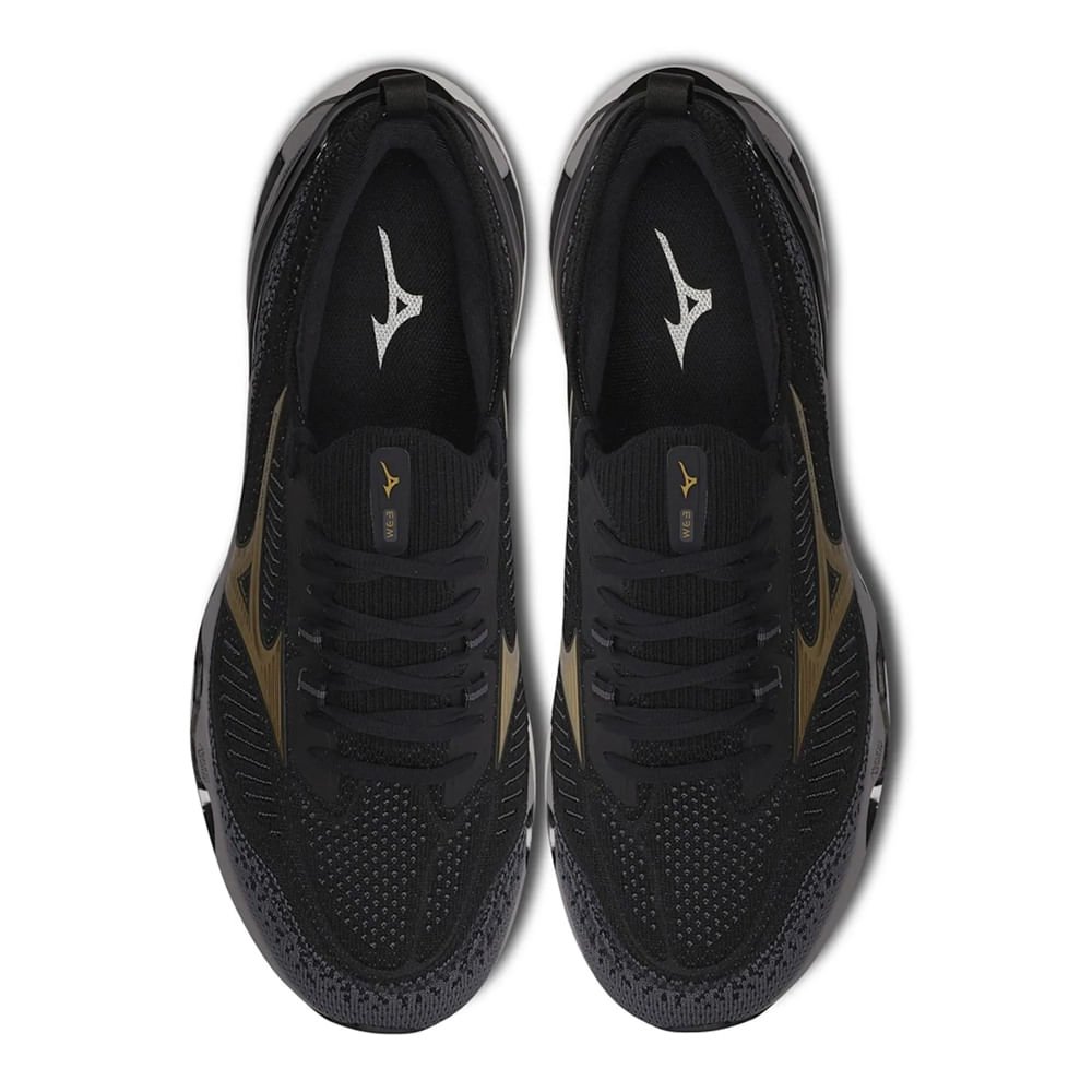 Tênis Masculino Mizuno Wave Endeavor 3 Preto/Dourado Preto/Dourado 4