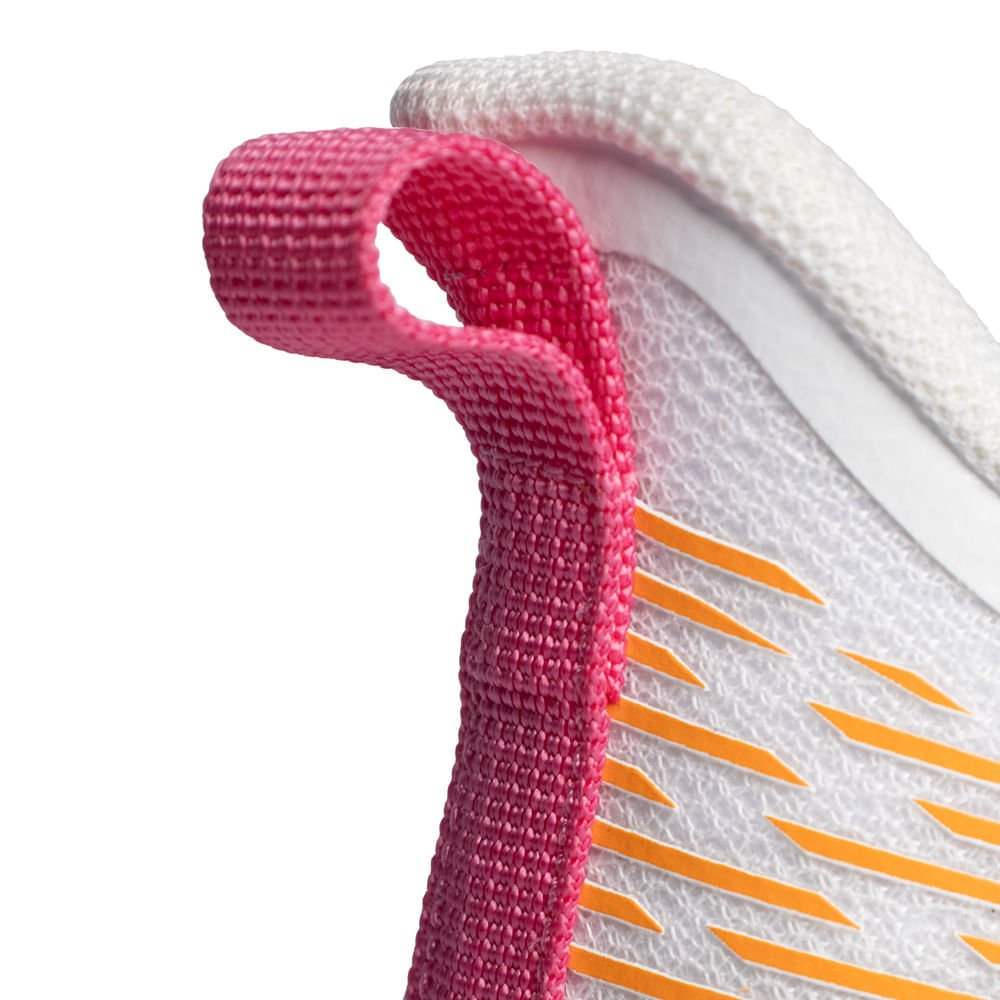 Tênis Feminino Pegada Esportivo Branco c/ Laranja Branco/Laranja 6