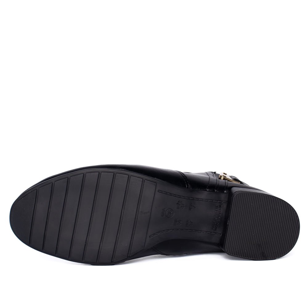 Bota Feminina Comfortflex Cano Curto Preto. Preto 2