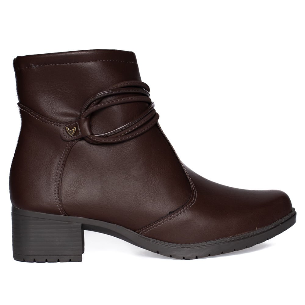 Bota Feminina Mississipi de Cano Curto Marrom