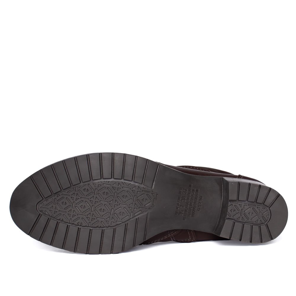 Bota Feminina Mississipi de Cano Curto Marrom Marrom 2