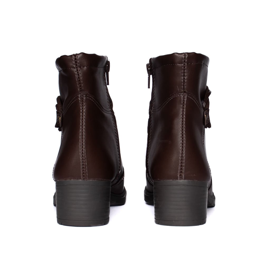 Bota Feminina Mississipi de Cano Curto Marrom Marrom 3