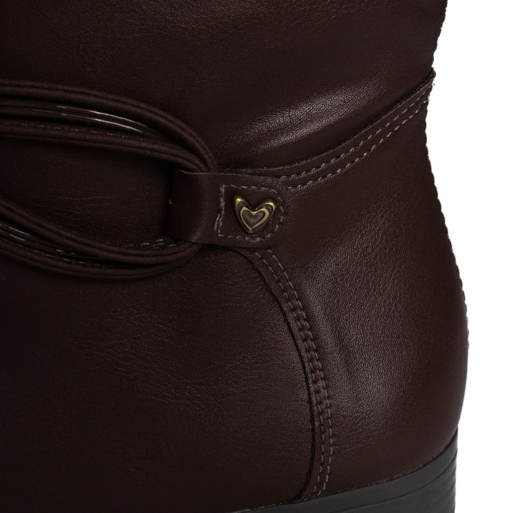 Bota Feminina Mississipi de Cano Curto Marrom Marrom 5
