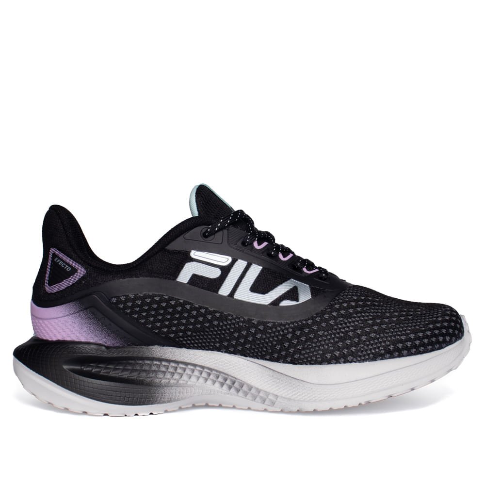 Tênis Feminino Fila Efecto Preto/Rosa