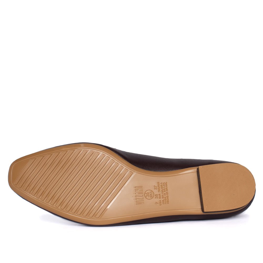 Mocassim Feminino Vizzano Marrom Escuro Marrom Escuro 2