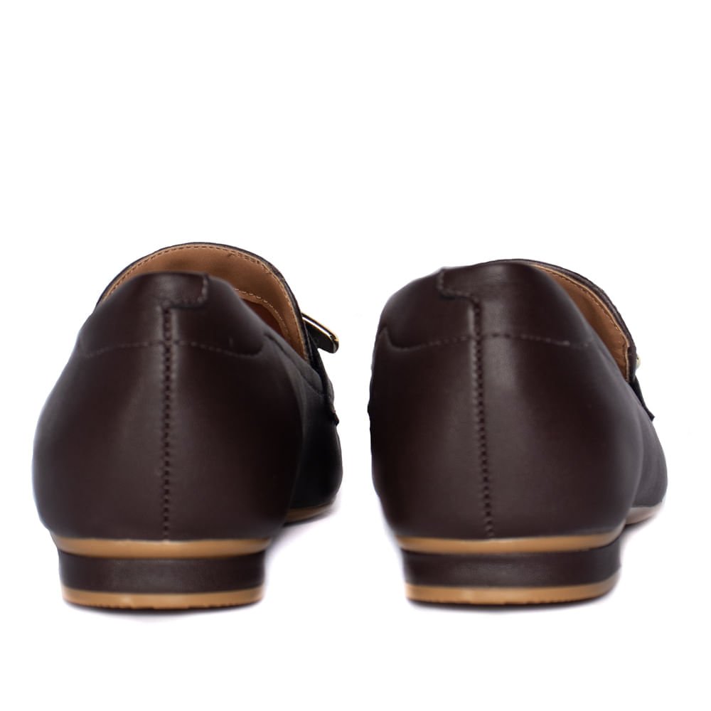 Mocassim Feminino Vizzano Marrom Escuro Marrom Escuro 3