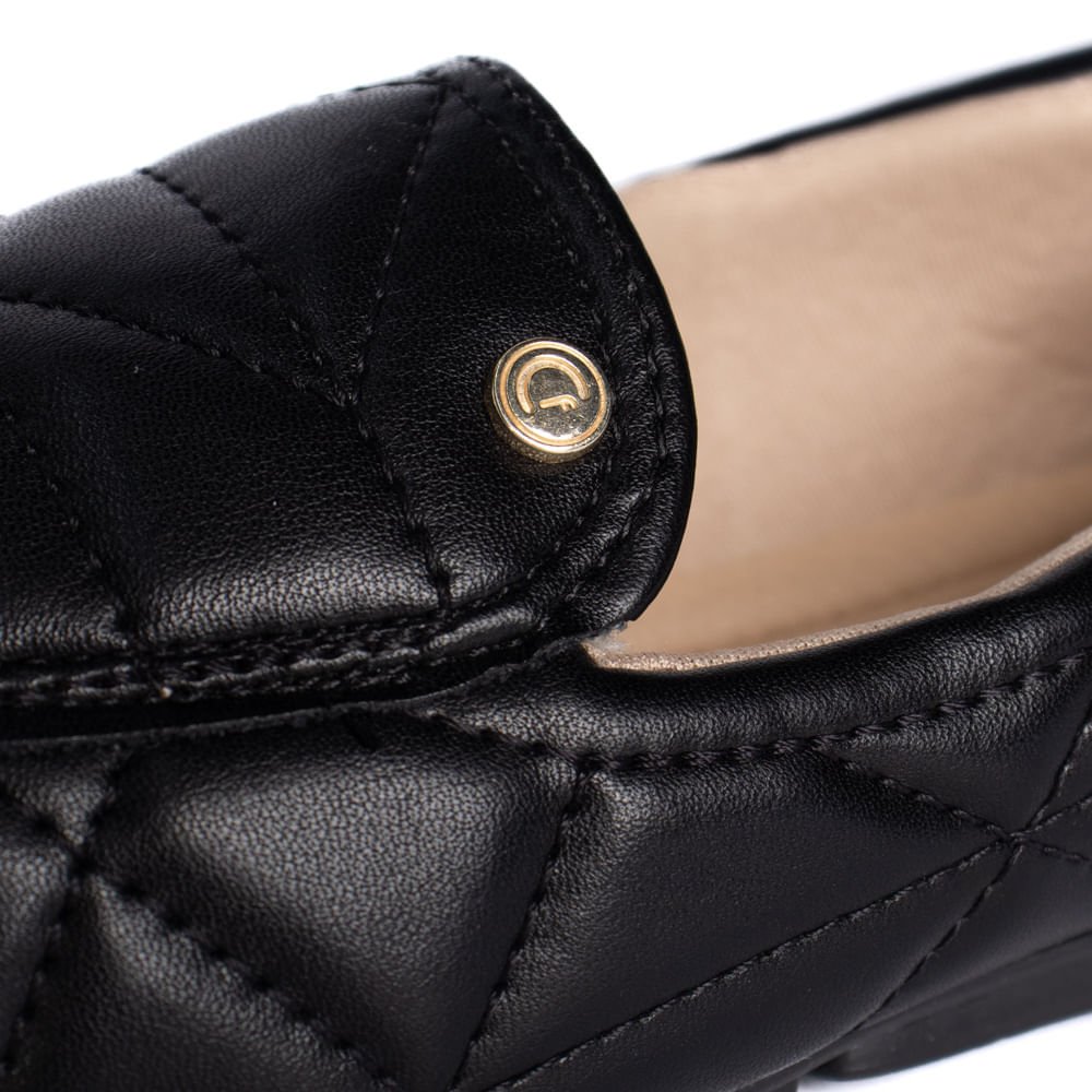 Sapatilha Feminina Comfortflex Matelassê Preto Preto 5