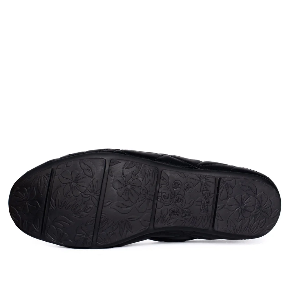 Sapatilha Feminina Comfortflex Matelassê Preto Preto 2