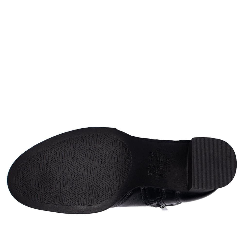 Bota  Feminina Dakota de Cano Curto Preta Preto 5