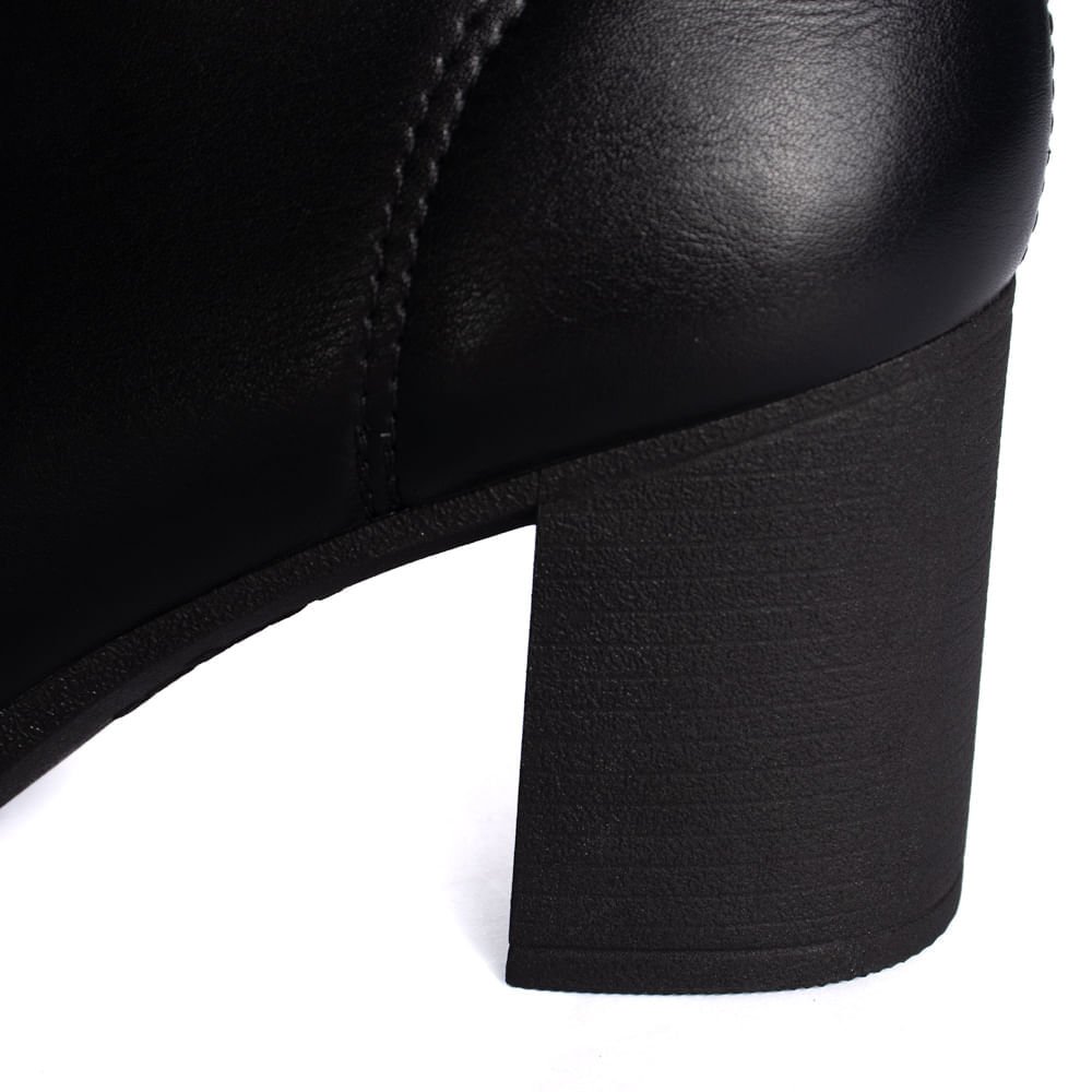Bota  Feminina Dakota de Cano Curto Preta Preto 3