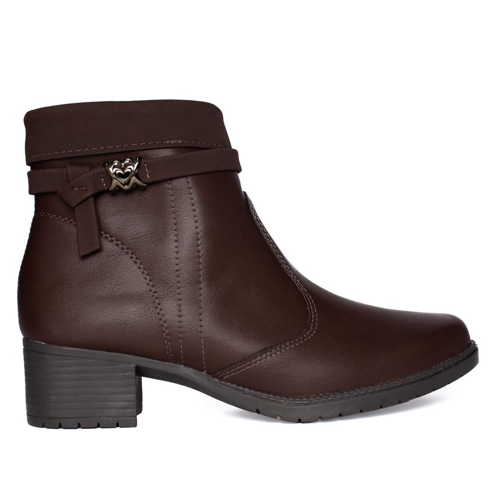 Bota Feminina Mississipi de Cano Curto Marrom