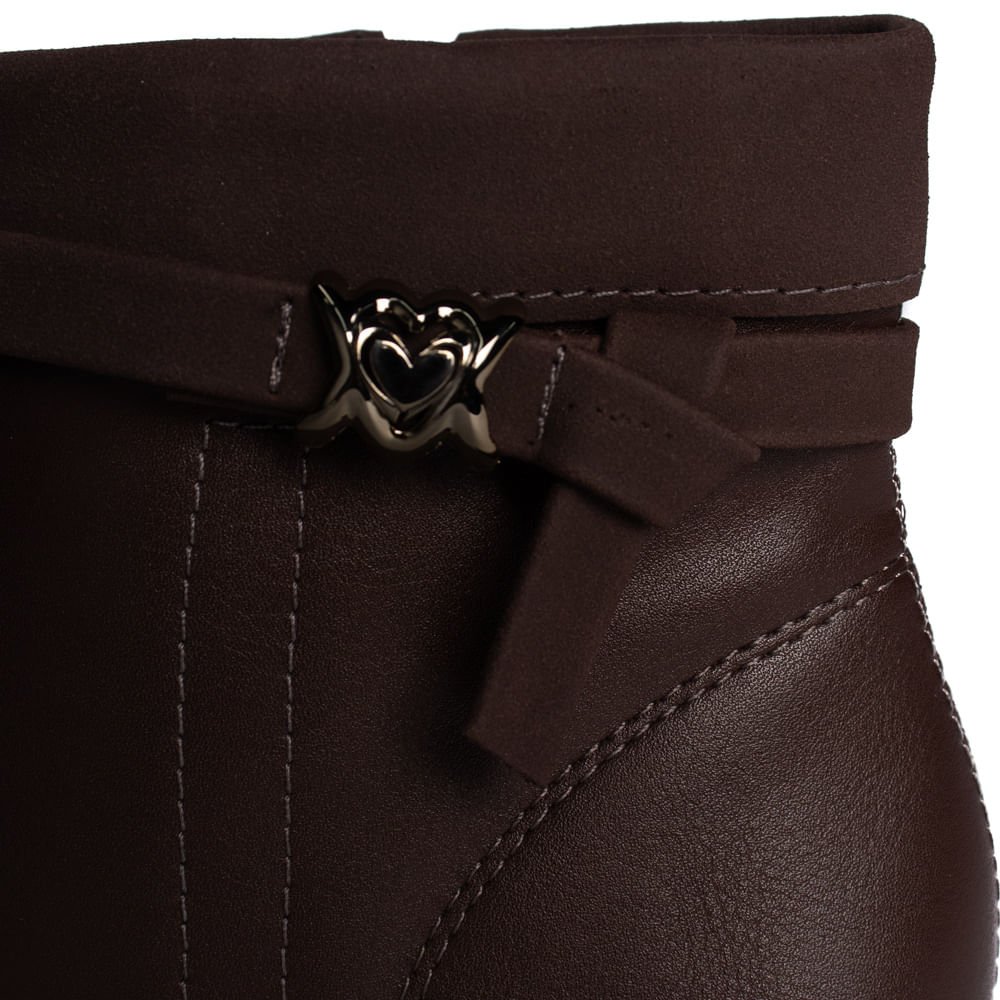 Bota Feminina Mississipi de Cano Curto Marrom Marrom 5