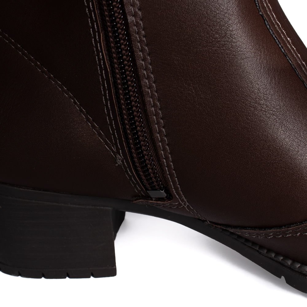 Bota Feminina Mississipi de Cano Curto Marrom Marrom 6