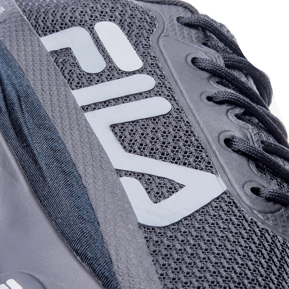 Tênis Masculino Fila Progress Lite Preto/Cinza Preto/Cinza 6