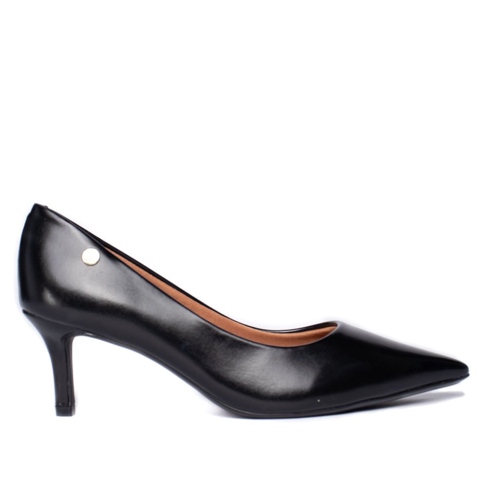 Scarpin Feminino Vizzano Napa Salto Fino Preto