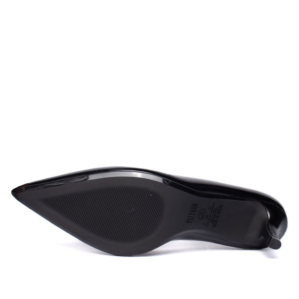 Scarpin Feminino Vizzano Napa Salto Fino Preto Preto 2