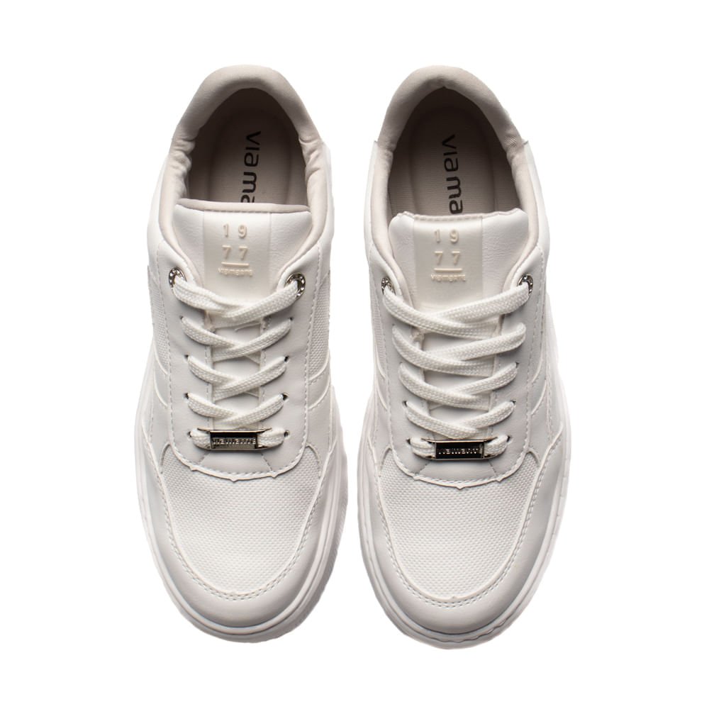 Tênis Feminino Via Marte Casual Branco Branco 4
