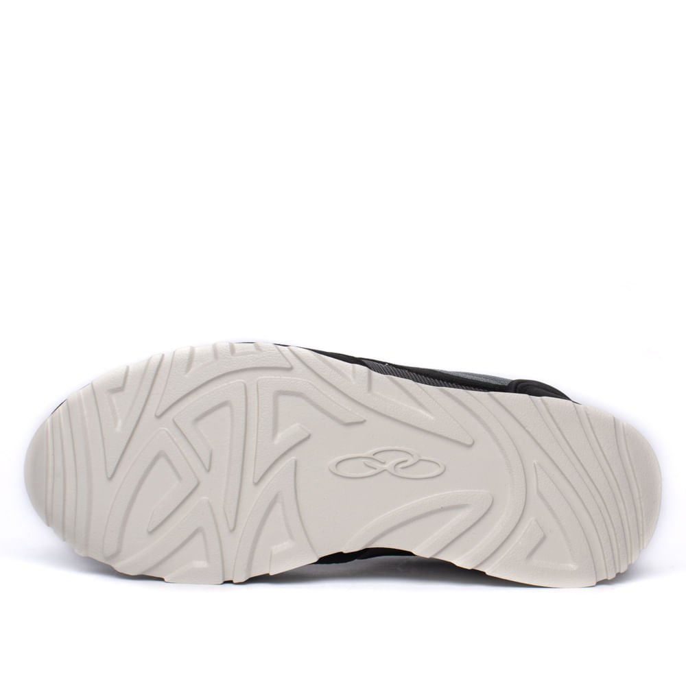 Tênis Masculino Olympikus Jogging Preto/Cinza Preto/Cinza 2